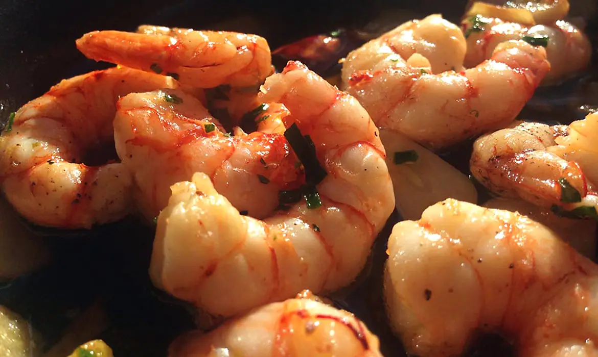 Gambas de aquí al ajillo