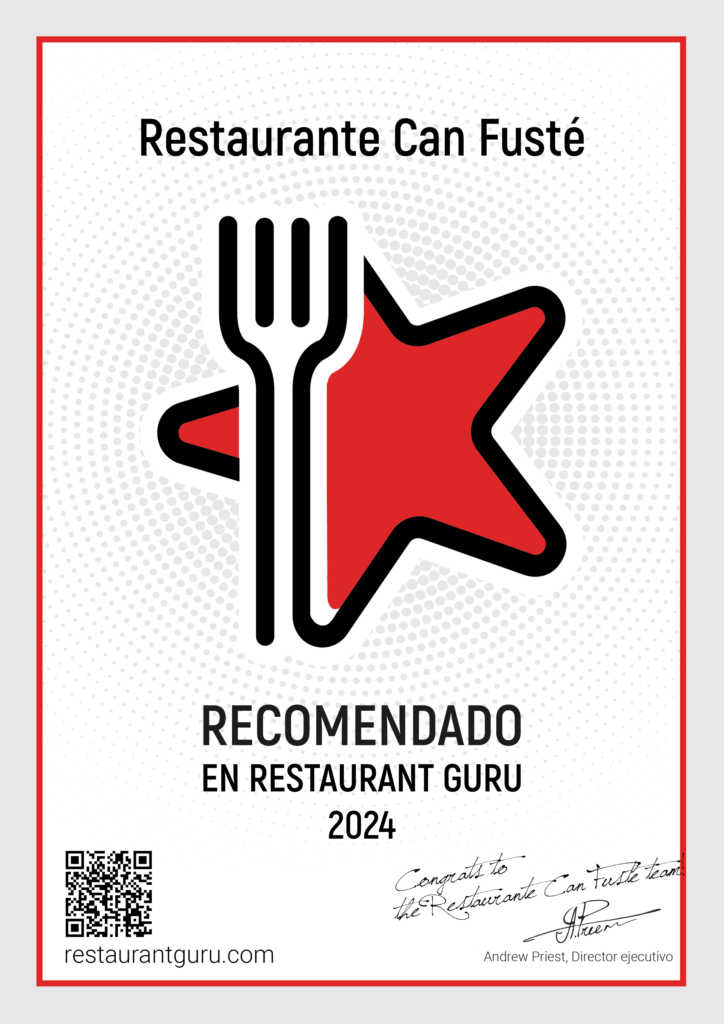 RestaurantGuru Certificado 2024